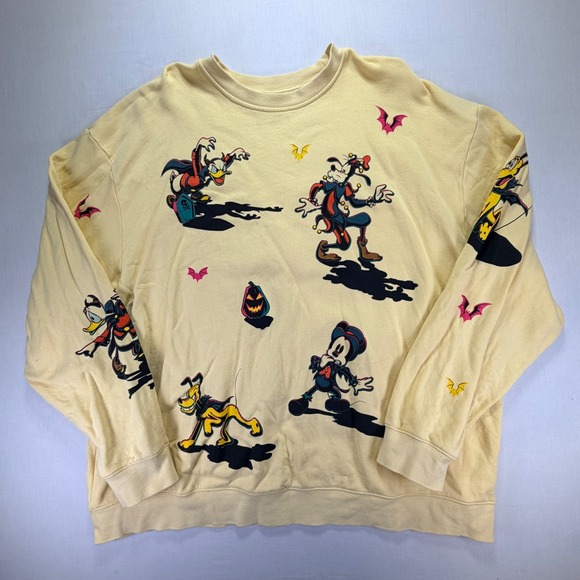 Disney Parks Mickey Mouse & Friends Halloween Pullover Sweatshirt 3XL - Picture 2 of 6